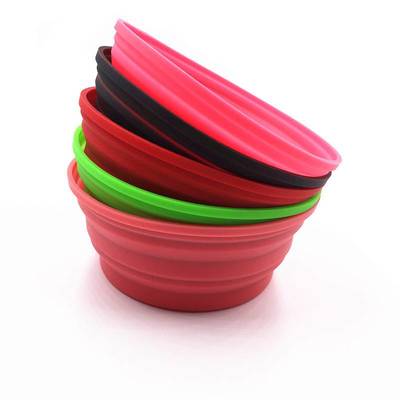 戶外便攜硅膠寵物碗;小號(hào)狗碗,寵物飛碟